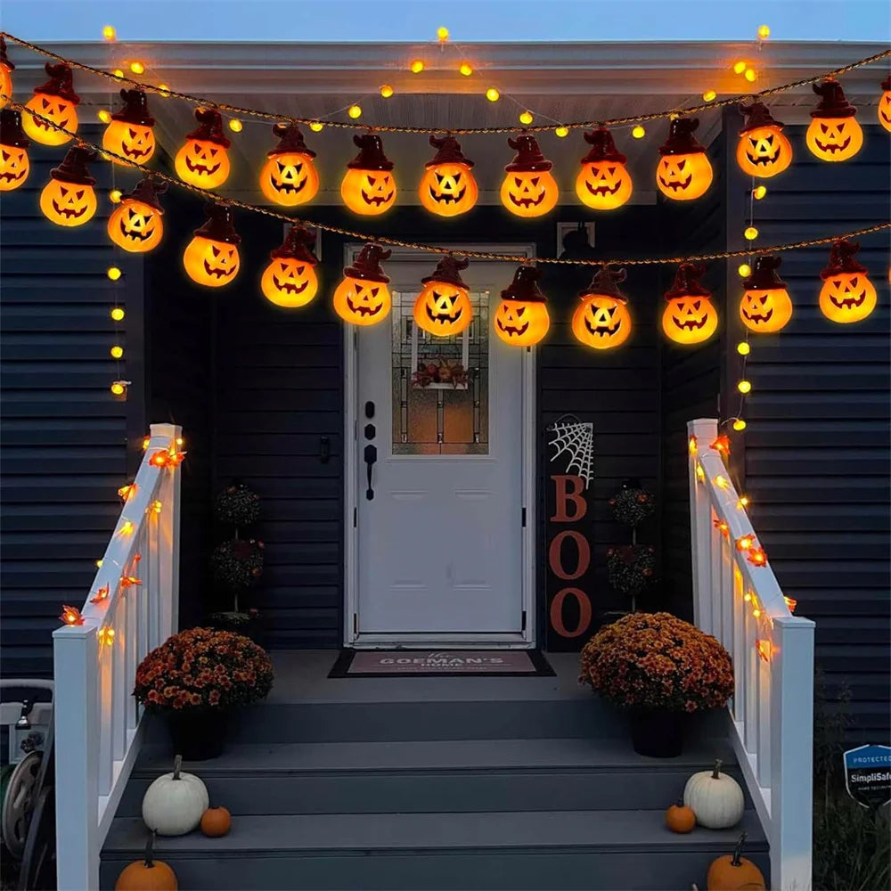 Spooky Solar Pumpkin Lights
