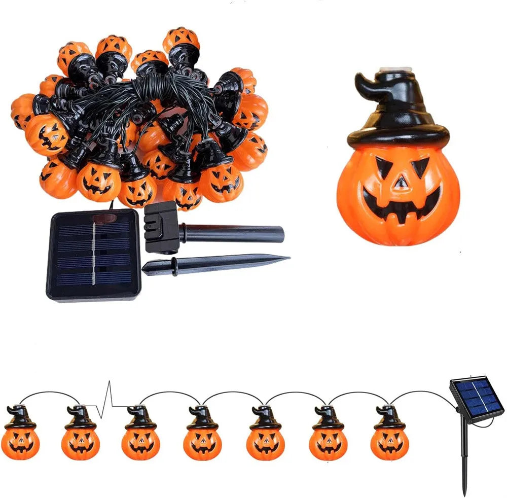 Spooky Solar Pumpkin Lights