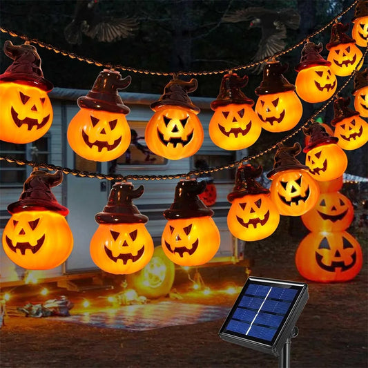 Spooky Solar Pumpkin Lights
